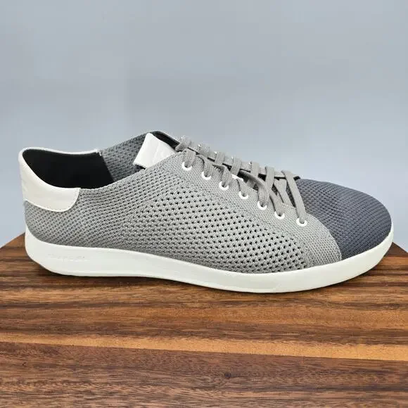 Cole Haan Shoes Mens 11 M Gray Knit Grandpro Stitchlite Athletic Tennis Sneakers - Picture 2 of 8
